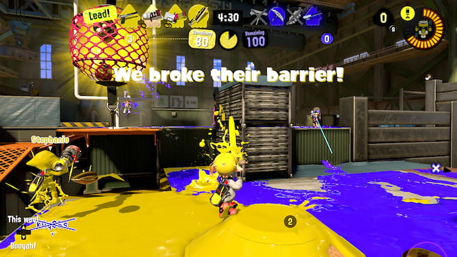 The Clam Blitz battle mode tasks teams with finding and depositing clams into the team's goal.
