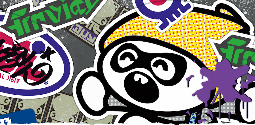 Splatoon graffiti stickers