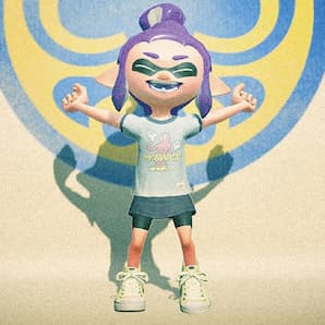 An Inkling model poses with vintage-inspired Krak-On gear