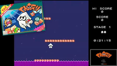 Squid Jump resembles a retro game from the 1980s